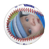 パーソナライズされた野球の生まれたばかりのベビー 野球ボール (正面左)