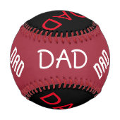 パーソナライズされた野球/パパ 野球ボール (裏面)