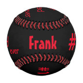 パーソナライズされた野球/最高のパパ 野球ボール (正面)