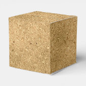 パーソナライズされた金ゴールドグリッターピンクフローラ結婚ズ フェイバーボックス (裏面サイド)