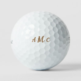 パーソナライズされた金ゴールドスクリプトMonogram Titleist Pro VI ゴルフボール