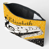 パーソナライズされた金ゴールドテーマ アクセサリーポーチ (見開き)