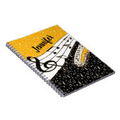 パーソナライズされた金ゴールドテーマ ノートブック (右側)