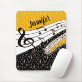 パーソナライズされた金ゴールドテーマ マウスパッド (マウス)