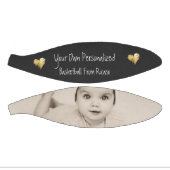 パーソナライズされた金ゴールドハートの詳細 ミニバスケットボール (パネル)