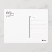 パーソナライズされた金ゴールドブエレガントラック大事な行事グラシアス ポストカード (裏面)