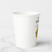 パーソナライズされた金ゴールドブラックバルーン誕生日白 紙コップ (右)