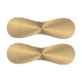 パーソナライズされた金ゴールドメタリック放射状テクスチャ 野球ボール (パネル)