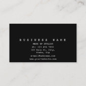 パーソナライズされた金ゴールド光沢ハートグリッターVip 名刺 (裏面)