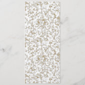 パーソナライズされた金ゴールド大理石ブックマーク (裏面)