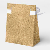 パーソナライズされた金ゴールド結婚グリッター フェイバーボックス (裏面サイド)