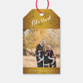 パーソナライズされた金ゴールド賛美ギフトタグ ギフトタグ (正面)