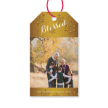 パーソナライズされた金ゴールド賛美ギフトタグ