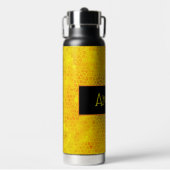 パーソナライズされた金ゴールド非表示 ウォーターボトル (正面)