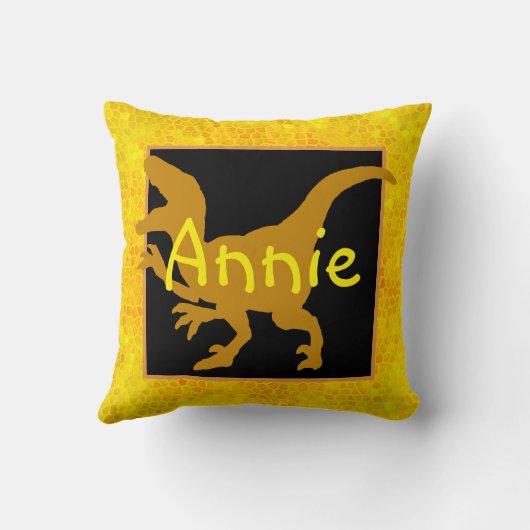 パーソナライズされた金ゴールド非表示 クッション (裏面)