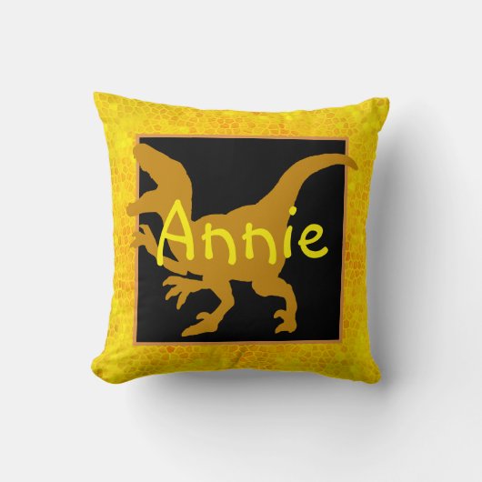 パーソナライズされた金ゴールド非表示 クッション (正面)