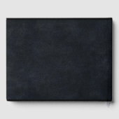 パーソナライズされた金ゴールド3D結婚周年記念 ゲストブック (裏面)