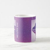 パーソナライズされた銀河系パパマグ – 最高のパパエバー コーヒーマグカップ (中央)