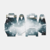 パーソナライズされた銀河系ブルー金ゴールドスタ結婚ーズ フェイバーボックス (折り畳みなし)