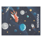 パーソナライズされた銀河系内の外部空間アクティビティ テーブルクロス (正面(横))