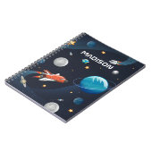 パーソナライズされた銀河系内の外部空間アクティビティ ノートブック (左側)