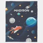 パーソナライズされた銀河系内の外部空間アクティビティ フリースブランケット (正面)