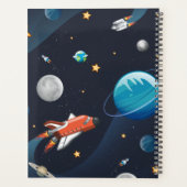 パーソナライズされた銀河系内の外部空間アクティビティ プランナー手帳 (裏面)