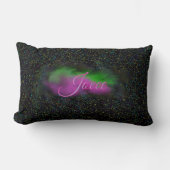 パーソナライズされた銀河系装飾用クッション ランバークッション (正面)