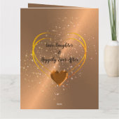 パーソナライズされた銅19周年記念結婚カード カード (裏面)