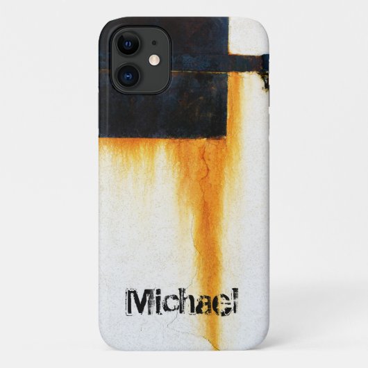 -パーソナライズされた錆びたバーウォール Case-Mate iPhoneケース (裏面)
