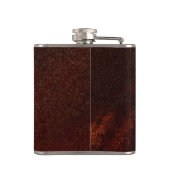 パーソナライズされた錆びアーカッコいいトおもしろいユニーク フラスク (裏面)