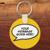 パーソナライズされた鍵漫画ブックアーポップ・アートのト キーホルダー (正面)