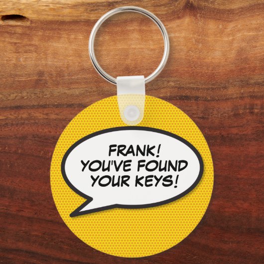 パーソナライズされた鍵漫画ブックアーポップ・アートのト キーホルダー (正面)