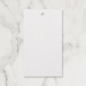 パーソナライズされた長方形の白いホイルギフトタグ ギフトタグ (裏面)