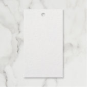 パーソナライズされた長方形ホワイトフォイルの贈り物ラベル ギフトタグ (正面)