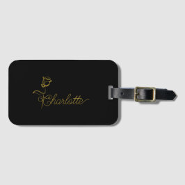 パーソナライズされた開花デザイン名前をカスタムする ラゲッジタグ