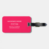 パーソナライズされた開花&レインボウズ荷物タグ ラゲッジタグ (裏面横)