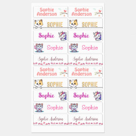 パーソナライズされた防水名ラベル子供へ ラベル