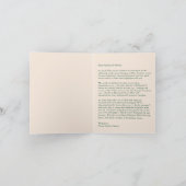 パーソナライズされた降臨式クリスマスファミリーレター シーズンカード (内部)