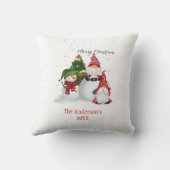 パーソナライズされた雪だるま格言 クッション (裏面)