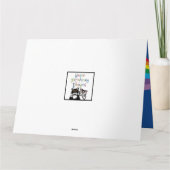 パーソナライズされた雲、雨、太陽の母の日 カード (裏面)