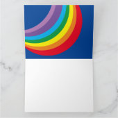 パーソナライズされた雲、雨、太陽の母の日 カード (内部)