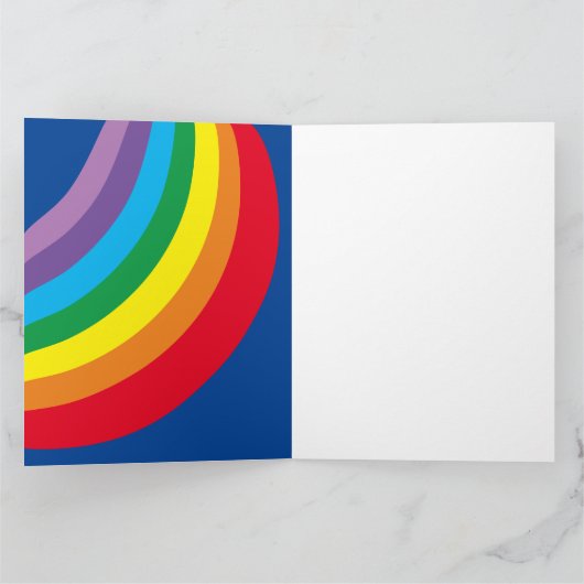 パーソナライズされた雲、雨、太陽の母の日 カード (内部)