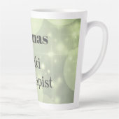 パーソナライズされた霊気セラピストスパークルデザイン カフェラテマグ (右)