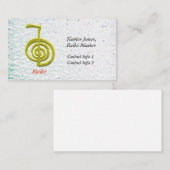 パーソナライズされた霊気マスタ名刺 名刺 (正面/裏面)