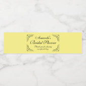 パーソナライズされた非常にエレガントなブライダルシャワーパーティー ペットボトルラベル (シングルラベル)