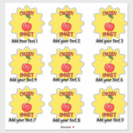 パーソナライズされた非常頭が切れるおもしろい先生報酬ステッカー シール