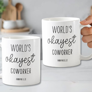 パーソナライズされた面白い同僚 コーヒーマグカップ