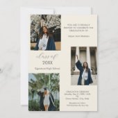 パーソナライズされた音楽プレーヤークラス 2025年卒業 招待状 (裏面)