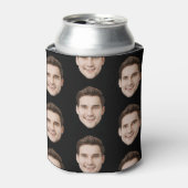 パーソナライズされた顔の誕生日プレゼント バチェラーパーティー 缶クーラー (缶正面)
